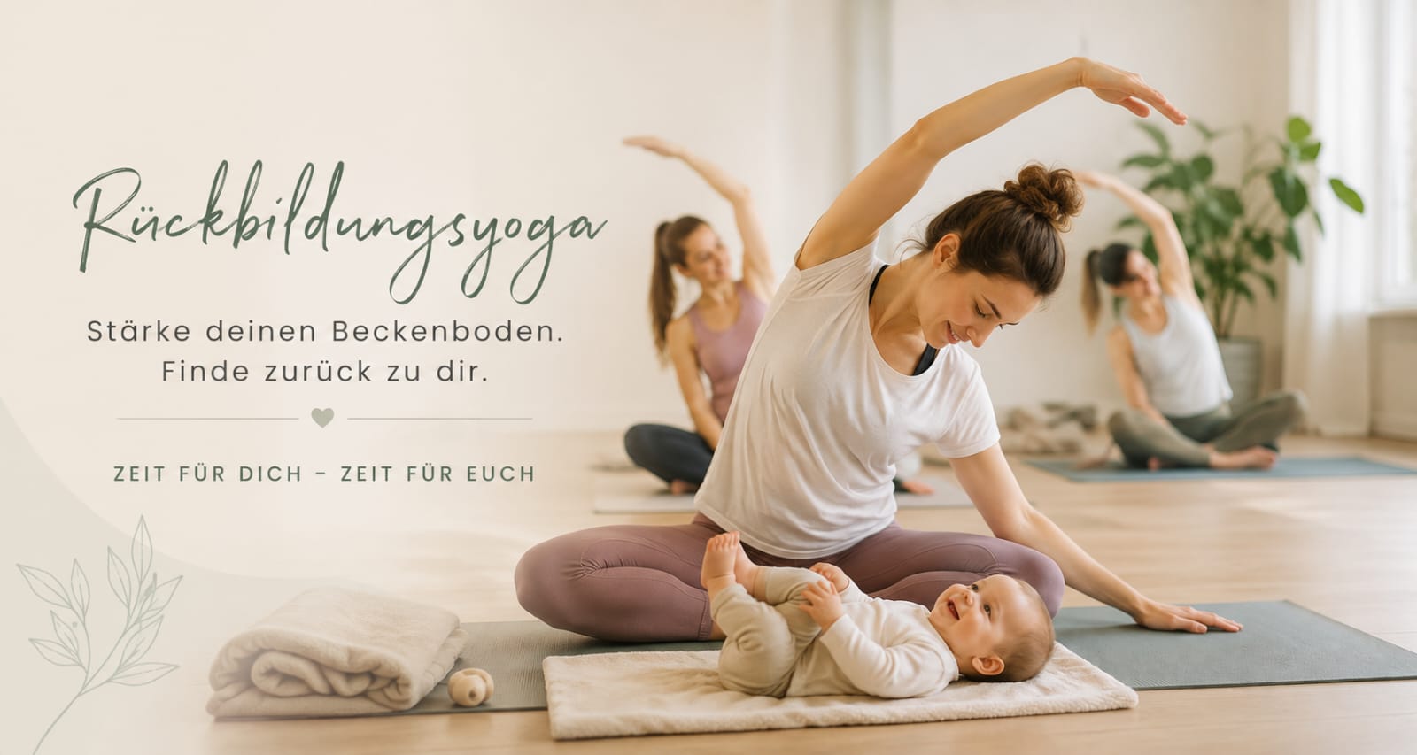 Rückbildungsyoga für Beckenboden und Körpergefühl in Falkensee